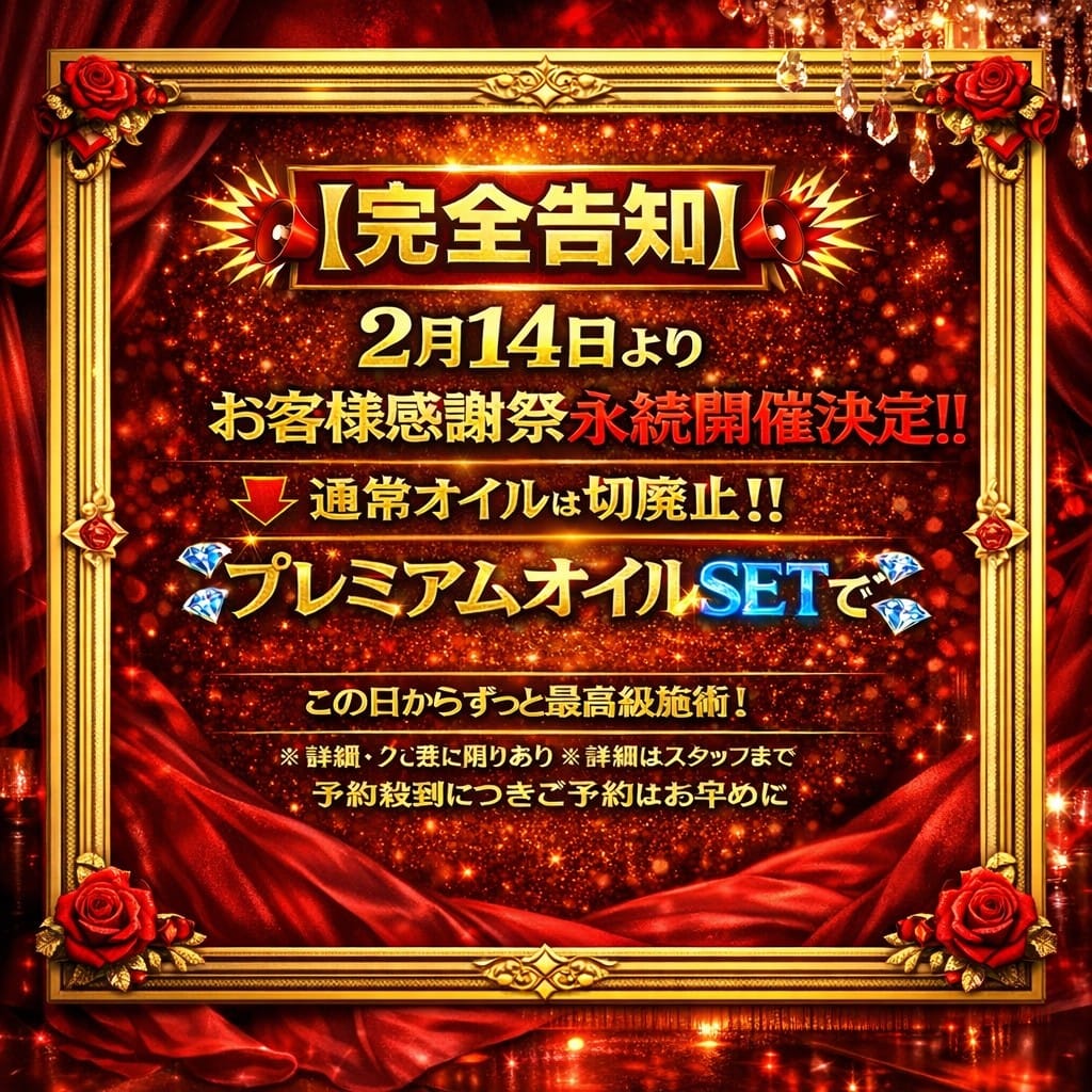 「アデージョ熊本店・店長より告知」02/14(土) 12:07 | アデージョのお得なニュース