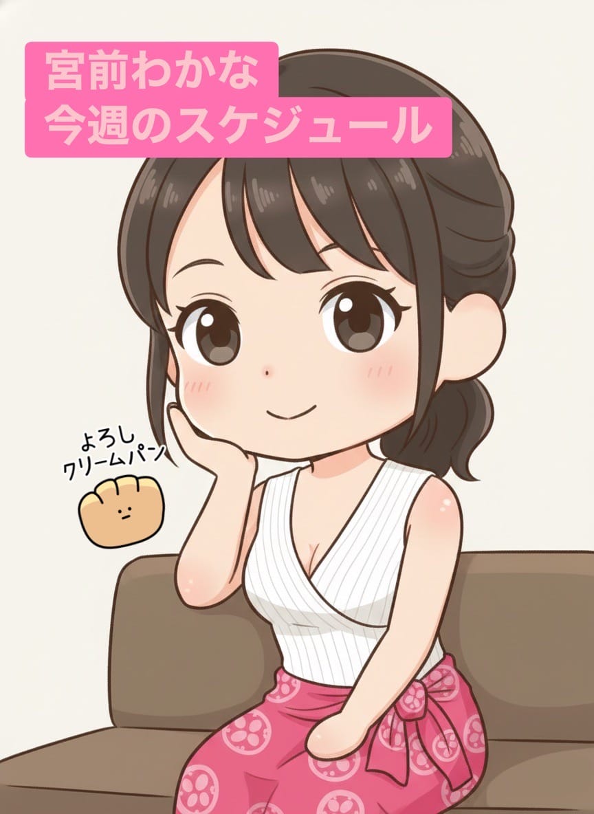 宮前　わかな「今週の出勤予定♪」02/09(月) 12:41 | 宮前　わかなの写メ