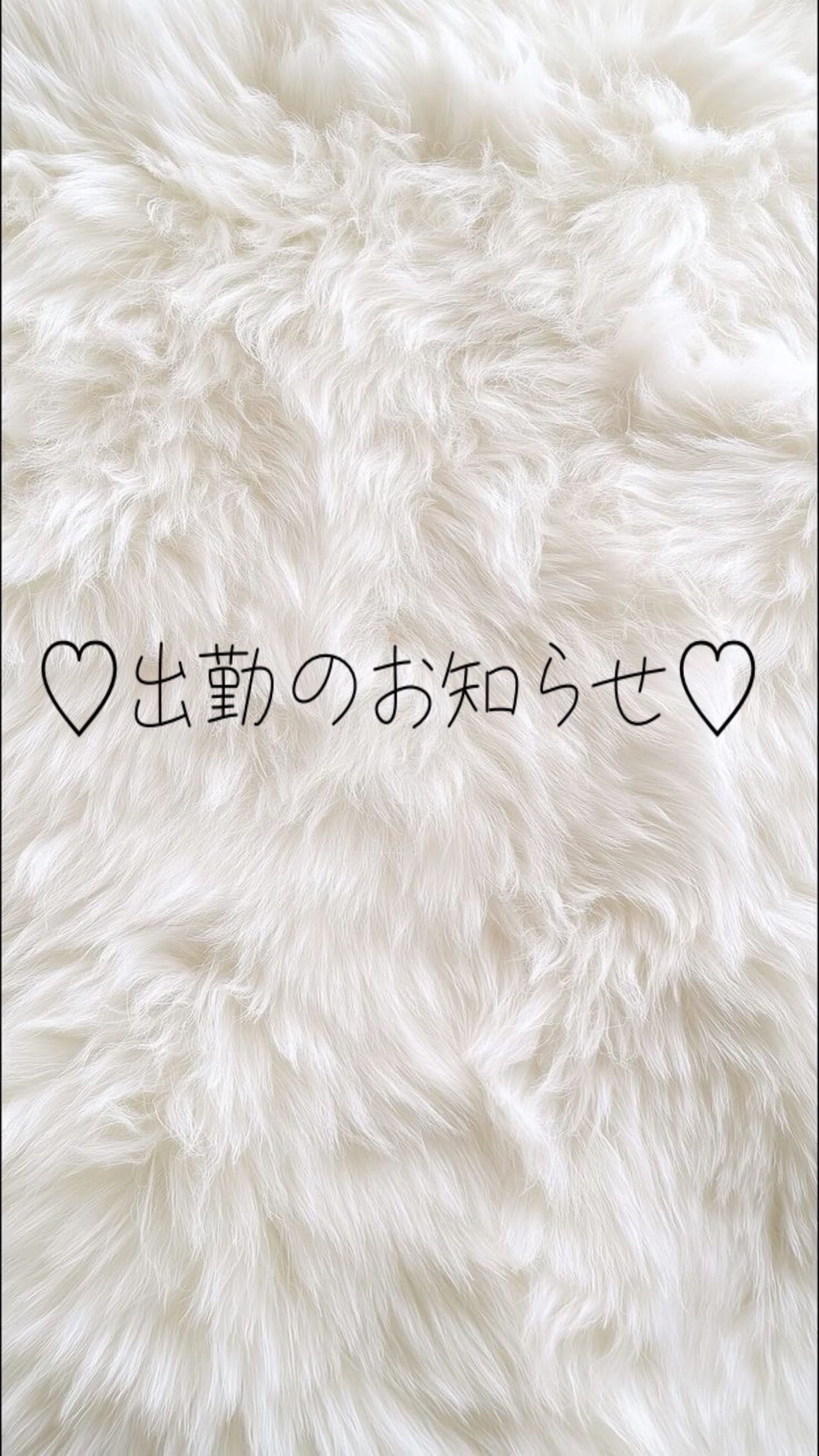 今週の出勤予定♪