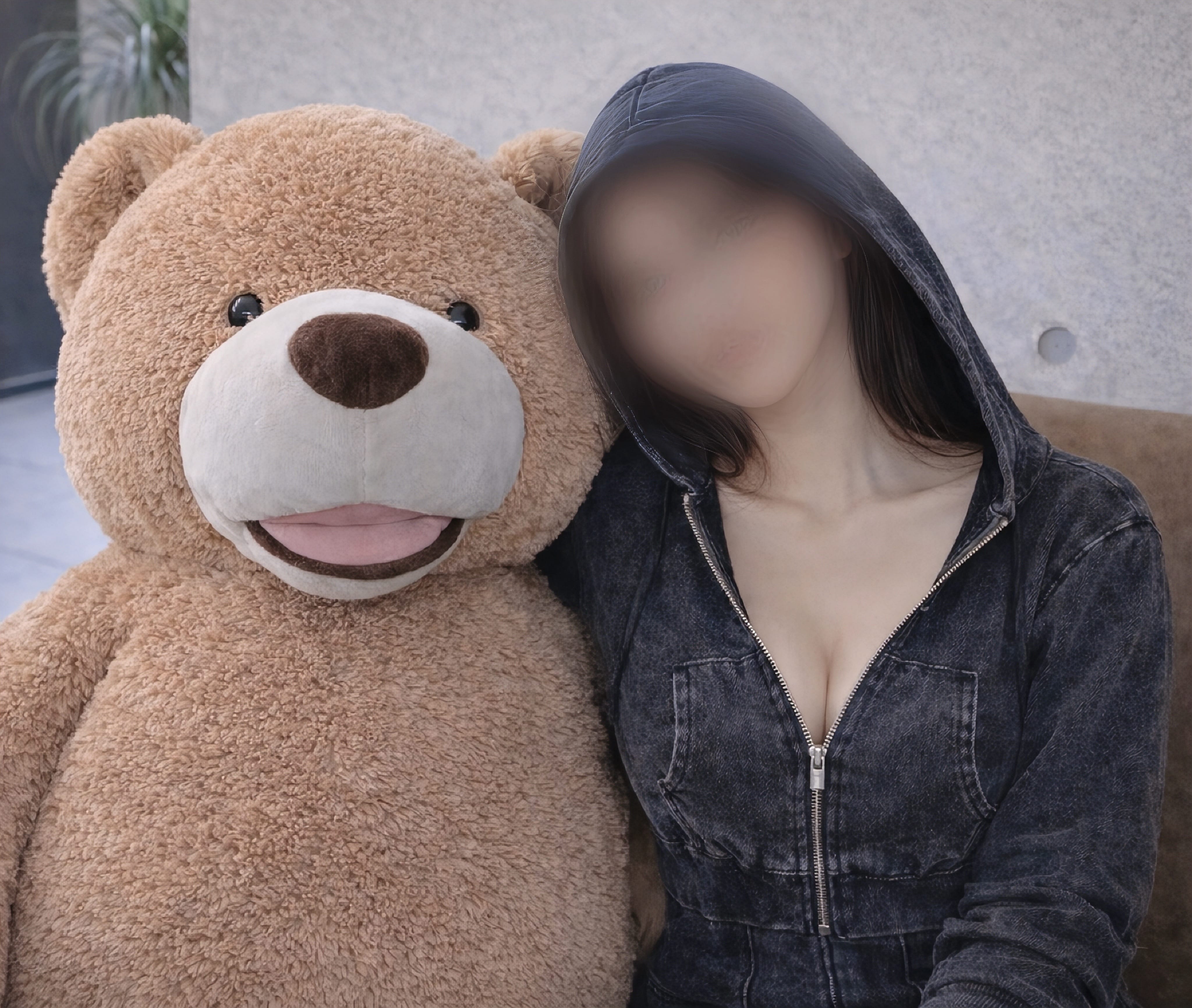 れん「くまちゃん〜♡」04/12(日) 09:34 | れんの写メ